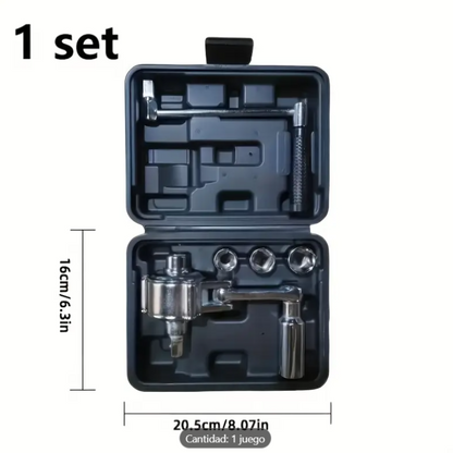 Torque Multiplicador de Fuerza + Con Estuche Portátil y Llaves Intercambiables - Desvárate sin esfuerzo🚗