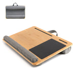 Mesa portátil con asa de transporte y mouse pad