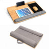 Mesa portátil - vista de almohadas y tablet