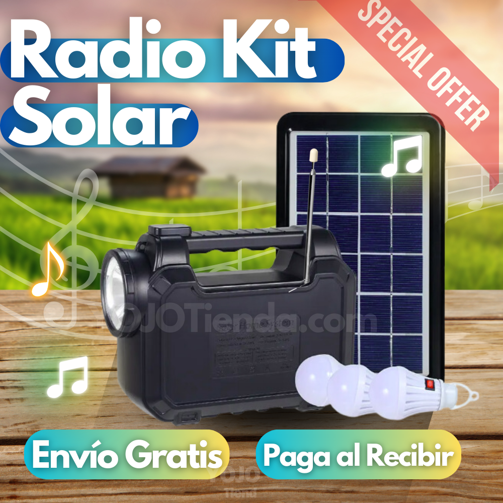 Kit Radio Solar 6 en 1