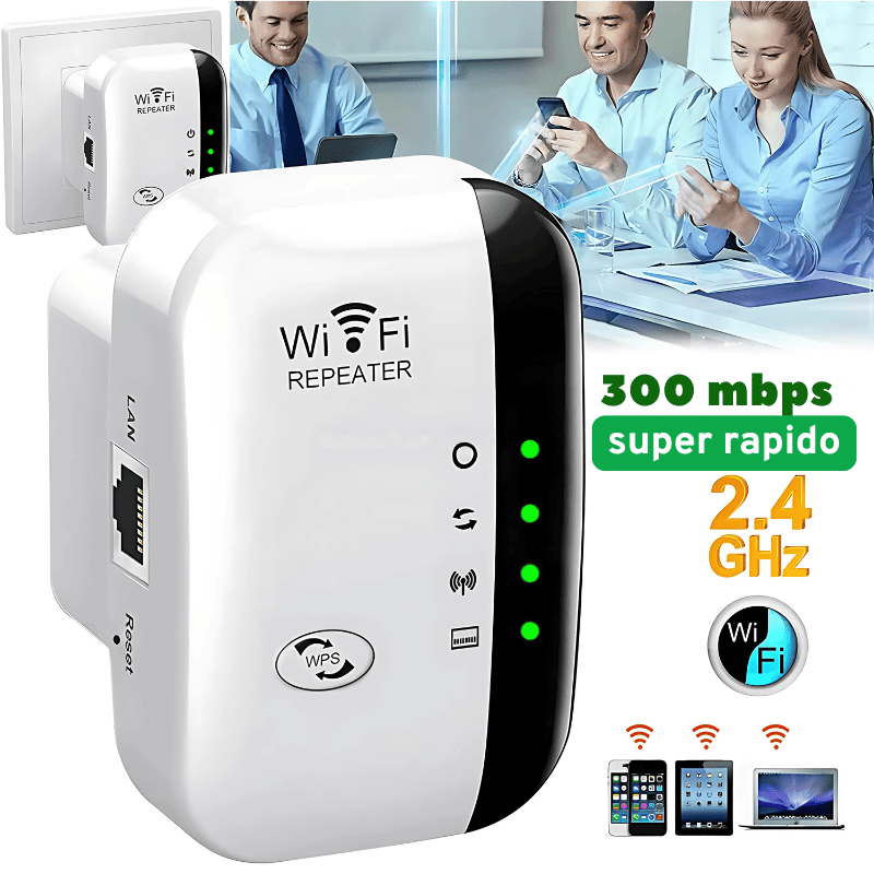 🛜Repetidor WiFi de Alta Potencia + Manual de Instalación Fácil
