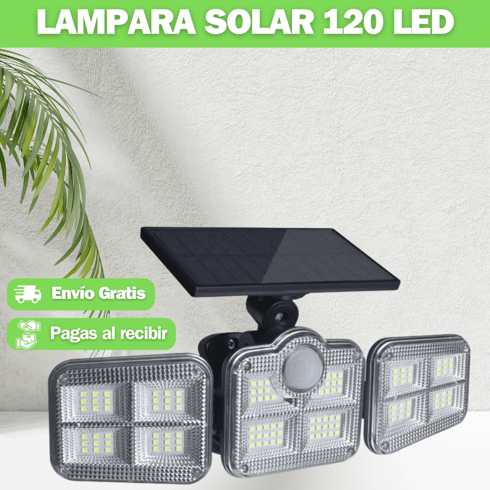 Lámpara solar 120 LEDS