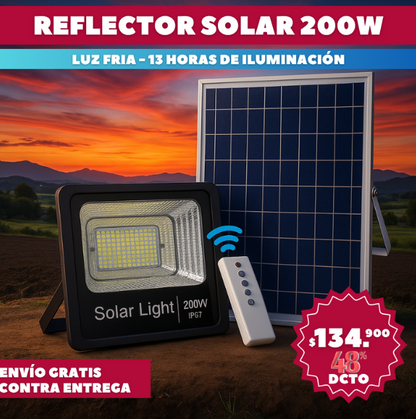 KIT REFLECTOR LED 200W SOLAR