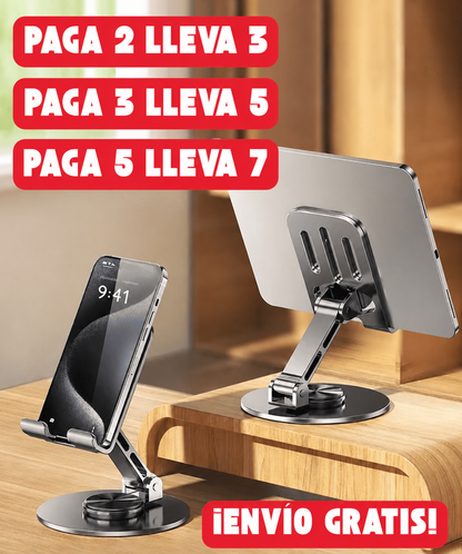Soporte Metálico Giratorio™ Celular y Tablet