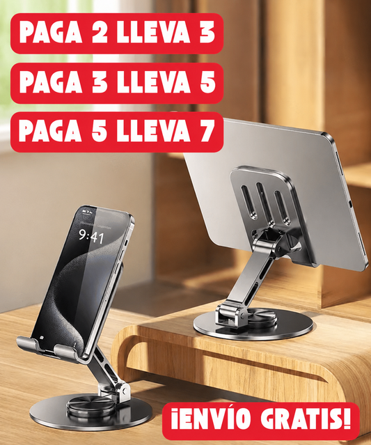Soporte Metálico Giratorio™ Celular y Tablet