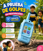 x2 Walkie Talkie Inteligente Para Niños Con Videollamada Pantalla Hd