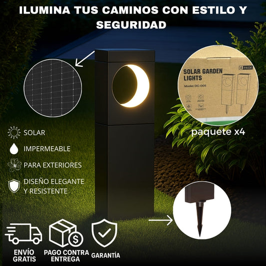 LUZ SOLAR PARA JARDÍN