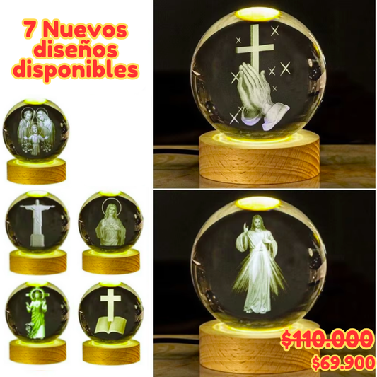 Bola de cristal 3D católicas