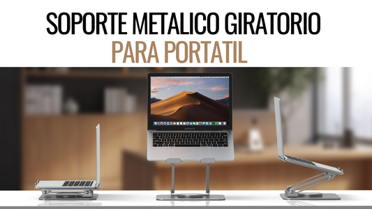 Soporte Metálico Giratorio Para Portátil