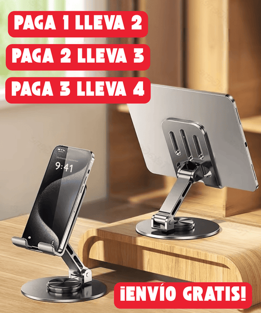 Soporte Metálico Giratorio™ Celular y Tablet