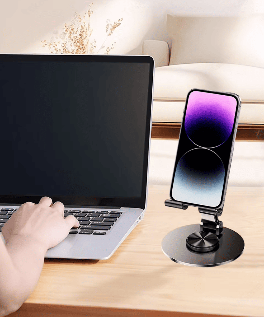Soporte Metálico Giratorio™ Celular y Tablet