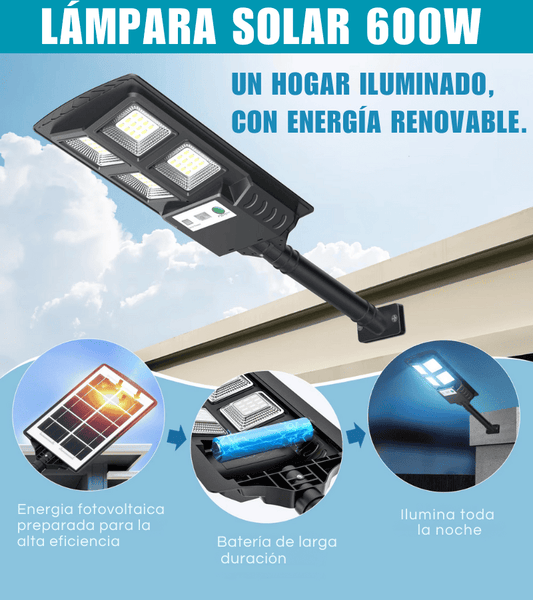 Lámpara Grande Solar 600W