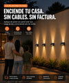 Aplique solar de pared enciende tu casa automaticamente al anochecer