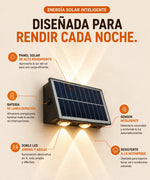 Especificaciones del aplique de pared solar LED