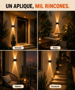 Aplique solar ideal para entrada, patio, balcon y escaleras