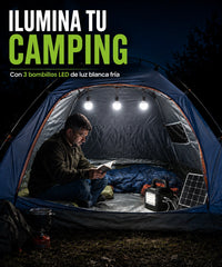 Cclamp CL-28 - ilumina tu camping con 3 bombillos LED de luz blanca fria