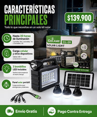 Cclamp CL-28 - caracteristicas principales: 30 horas de iluminacion, carga celular, panel solar