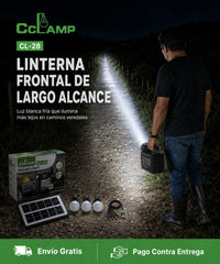 Cclamp CL-28 - linterna frontal de largo alcance para caminos veredales