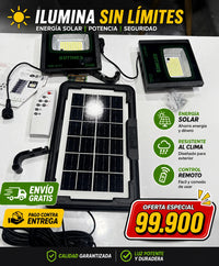 Foco Solar Duo GD-077 - ilumina sin limites, energia solar potencia y seguridad