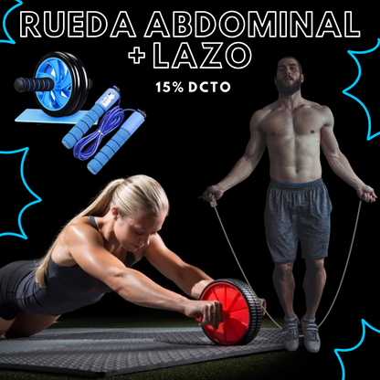 KIT RUEDA ABDOMINAL + LAZO