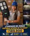 Lámpara Solar Reflector 600W CcLAMP - Sensor de Movimiento + Control Remoto