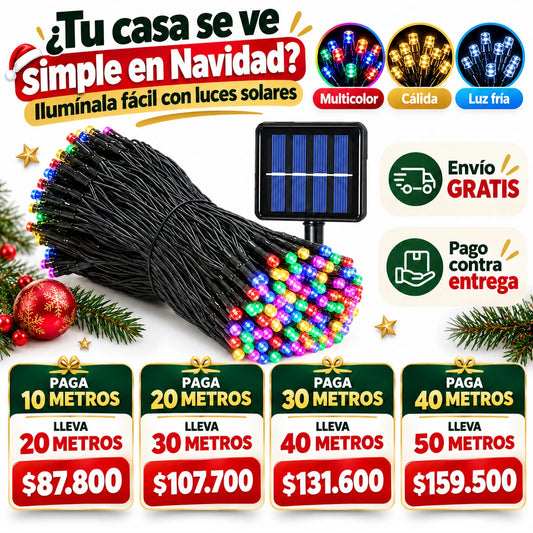 Promo Luces Solares Impermeables