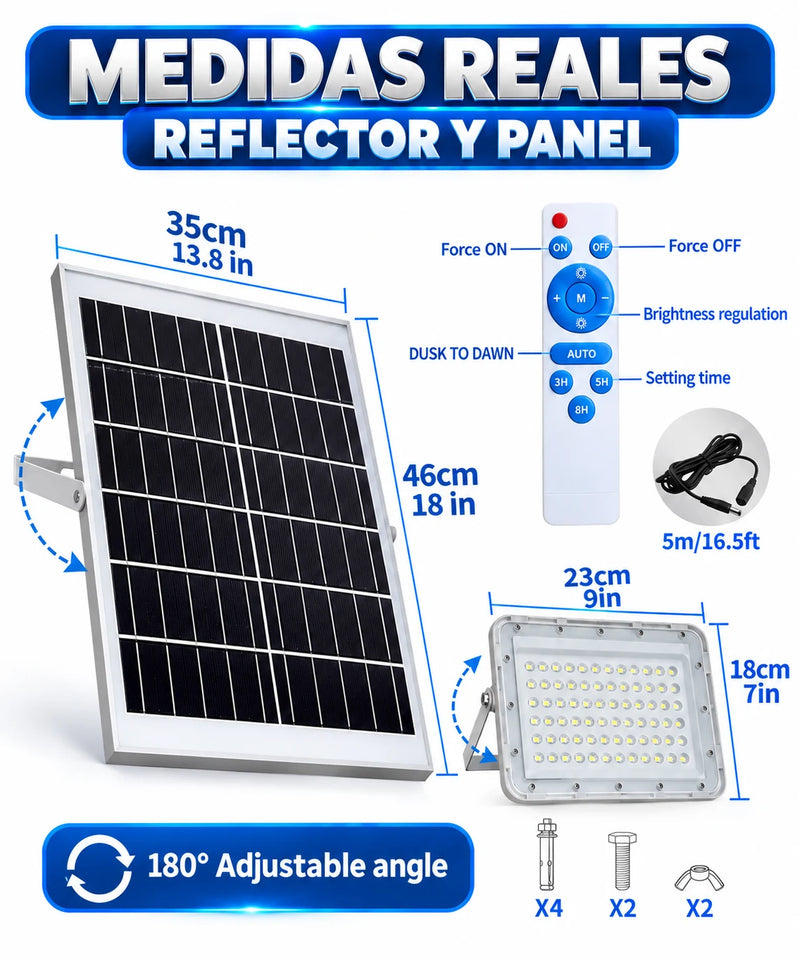 Reflector Solar 2.000W Ultra Potente Trabajo Continuo