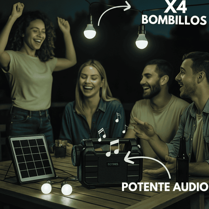 Planta Solar + KIT de Iluminación, FM/MP3/BLUETOOHT