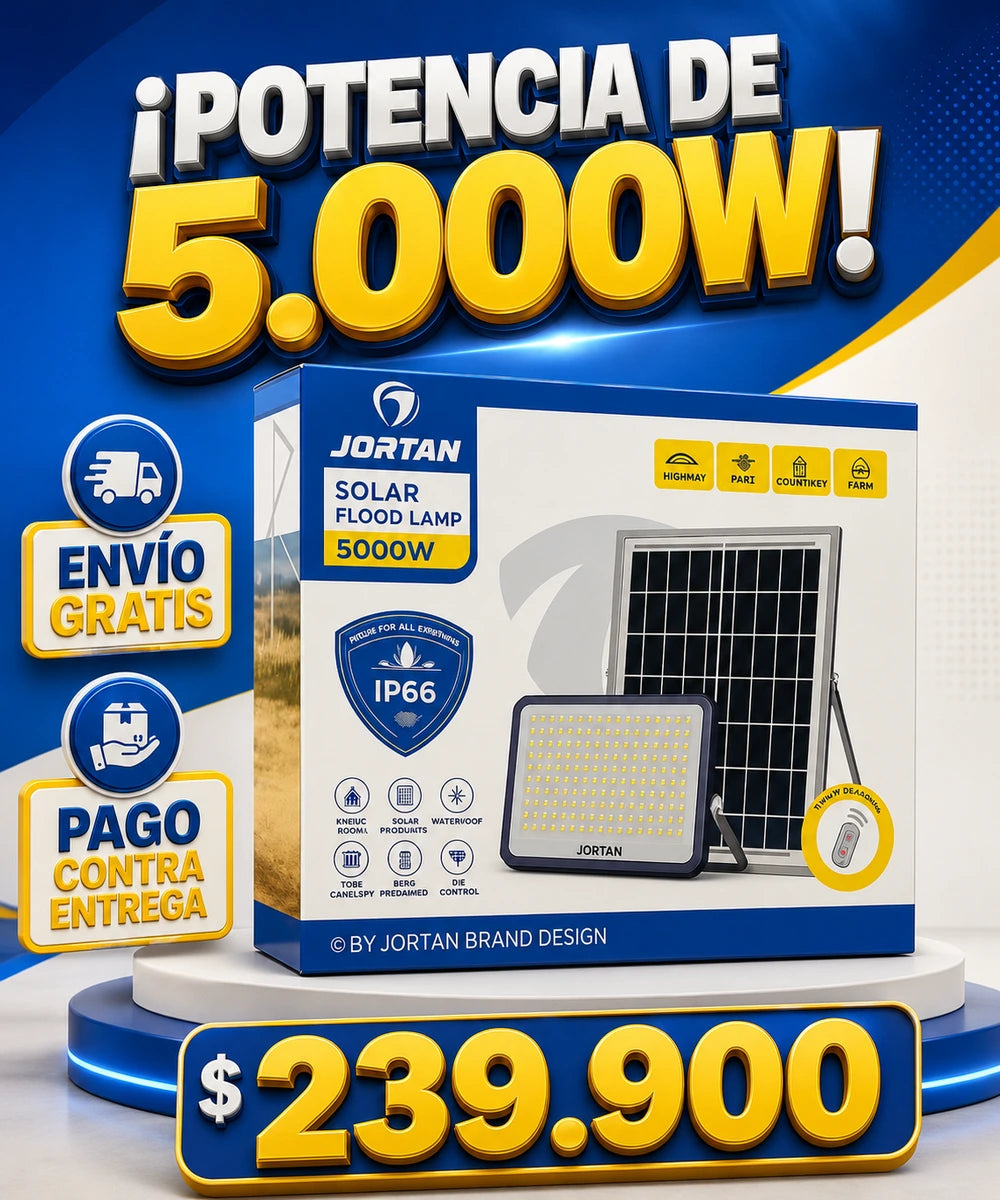Reflector Solar JORTAN 5000W - Potencia de 5000W, envio gratis, pago contra entrega