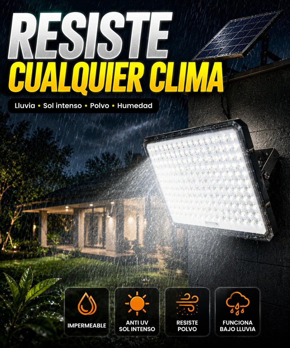 Reflector Solar JORTAN 5000W - Resiste cualquier clima: lluvia, sol intenso, polvo, humedad