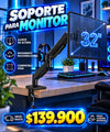 Brazo Metálico Hidráulico Ajustable Para Monitores de 17" a 32"