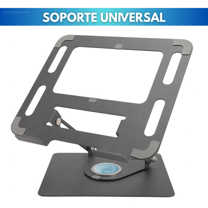 💻Base Giratoria En Aluminio Para MacBook/Laptop Resiste Hasta 17" + Soporte De Celular de Obsequio🎁